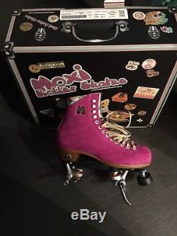 suede roller skate boots