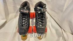 00RIEDELL R3 Cayman Size 8 Black Roller Skates