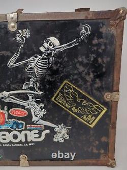 1980s Rollerbones Roller Skate Case missing handle rust dings See photos
