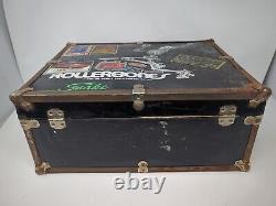 1980s Rollerbones Roller Skate Case missing handle rust dings See photos