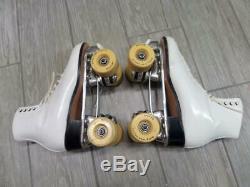 220 vintage RIEDELL roller skates SUREGRIP womens 6.5 white