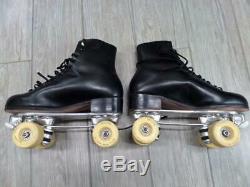 220W vintage RIEDELL roller skates SUREGRIP mens 8 black