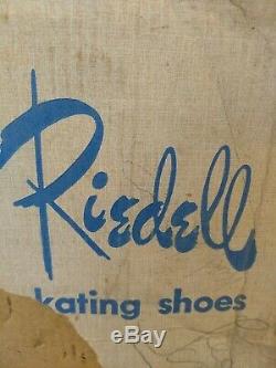 70s Vintage Riedell Black Leather Roller Skates, Skating Shoes-Great Condition