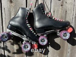 80s Riedell Quad Roller Skates (Custom Made by Skatey's) Hyper Rollo Wheels RARE