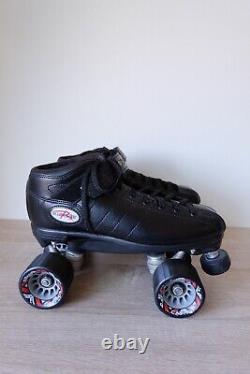 A+ Riedell R3 Cayman ROLLER DERBY Rink Speed Skates Mens 8 Womens 9