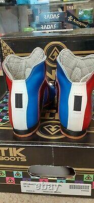 Antik AR1 Special Ed. Red/White/Blue Quad Roller Skate Boots Mens 12 by Riedell