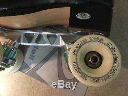 ArtIstic Riedell Roller Skate Boot 7.5 297 / Rolline Dance Plates / Bones Wheels