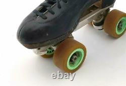 Atlas Roller Skates Roll Line Wheels Size M6 Dt Riedell Boot Vintage Black