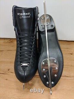 Black Men's Riedell Diamond Ice Skates Unused 8D and 9D