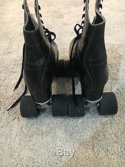 Black Skates Men Size 9 Vintage Antique