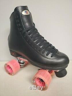 Brand New Riedell 120 Leather Boot Roller Skates Mens Size 8