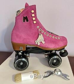 Brand New in hand Size 7 fuschia Moxi Lolly roller skates