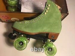 DISCONTINUED COLOR Moxi LOLLY Honeydew 7 Green Roller Riedell Skates W 8.5 / 8