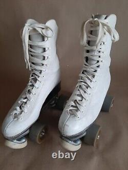 Douglas-Snyder Custom Delux Riedell Vintage White Roller Skates