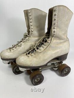 Douglas Snyders Custom Built Vintage Roller Skates Size 6 Riedell withBag