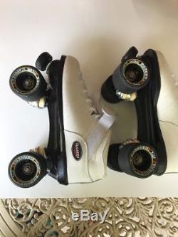 EUC Riedell Carrera Speed Skates Complete skates white, size 8