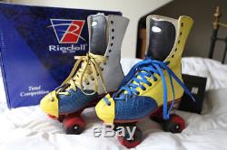 INCREDIBLE custom Riedell 172 rhythm roller skates & Arius plates RRP £1000 UK 6