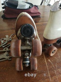 Ladies Vintage (Riedell) Roller Skates with Powell wheels