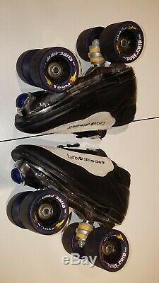 Lynx By Riedell Roller Skates Size 5 sure grip base and wheels speed black