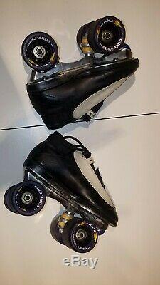 Lynx By Riedell Roller Skates Size 5 sure grip base and wheels speed black