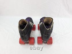 M6 Vintage Riedell USA Roller Skates Sure Grip + Labeda The Bite Jammer Wheels