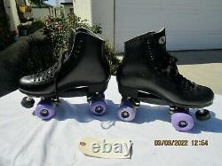 Men's Riedell 120 Roller Skates Powerdyne Size 9D Road Rider Wheels