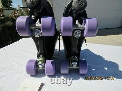 Men's Riedell 120 Roller Skates Powerdyne Size 9D Road Rider Wheels