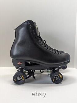 Men's Riedell 120 Roller Skates Size 11 Black Leather