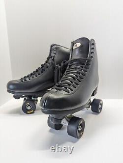 Men's Riedell 120 Roller Skates Size 11 Black Leather