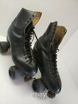 Men's Size 7.5 Roller Skates Riedell Boot Sunlite Plates / Sure Grip Wheels