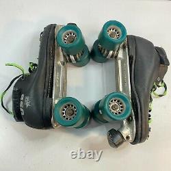 Mens Riedell Roller Skates Sure Grip Competitor 7L VTG With Case Size 9.5