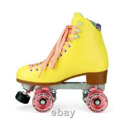 Moxi Beach Bunny Roller Skates Lemonade Yellow Size 7 (8-8.5) Riedell IN STOCK