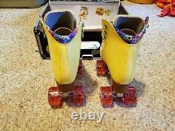 Moxi Beach Bunny Roller Skates Lemonade Yellow Size 8 (9-9.5) Riedell IN STOCK