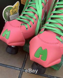 Moxi Beach Bunny Roller Skates Watermelon Size 8/W Size 9 Includes Original Box
