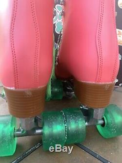 Moxi Beach Bunny Roller Skates Watermelon Size 8/W Size 9 Includes Original Box