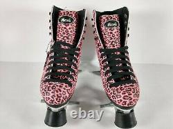 Moxi Ivy City Pink Cheetah Roller Skates Size 5 Without Wheels or Bearings