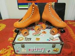 Moxi Lolly Clementine Roller Skates Size 6 (w7-7.5) Riedell READY TO SHIP NOW