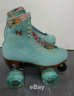 Moxi Lolly Indoor Outdoor Quad Roller Skates Teal Size 4