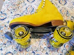 Moxi Lolly Pineapple Roller Skates Size 10 (w11-11.5) Riedell. READY TO SHIP