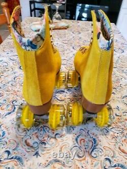 Moxi Lolly Pineapple Roller Skates Size 7 (w8-8.5) Riedell. READY TO SHIP NOW