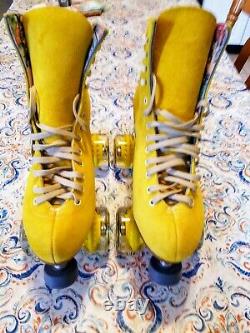Moxi Lolly Pineapple Roller Skates Size 8 (w9-9.5) Riedell. READY TO SHIP NOW