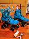 Moxi Lolly Pool Blue Roller Skates Size 5 (w6-6.5) Riedell READY TO SHIP NOW