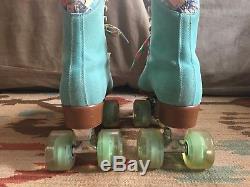 Moxi Lolly Roller Skates Floss Size 8 Worn less than 5X Riedell