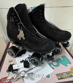 Moxi Lolly Roller Skates, Men's Sz 7 (Women's 8-8.5), ALL Black. NWT