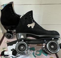 Moxi Lolly Roller Skates, Men's Sz 7 (Women's 8-8.5), ALL Black. NWT