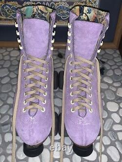 Moxi Lolly Roller Skates Riedell Size 5 Med Lilac Xtra Gummy Wheels Included