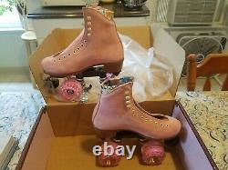 Moxi Lolly Strawberry Pink Roller Skates Size 8 (w9-9.5) Riedell READY TO SHIP