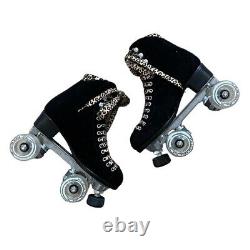 Moxi Panther Quad Roller Skate by Riedell Black Suede 5