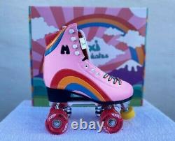 Moxi Rainbow Rider Pink Roller Skates Size 7, fits Women's 8-8.5