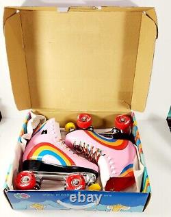 Moxi Rainbow Rider Pink Roller Skates Size 7, fits Women's 8-8.5New With Box